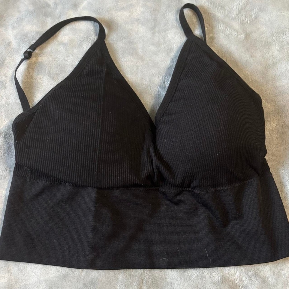 Anmose Black Sports Bra- L